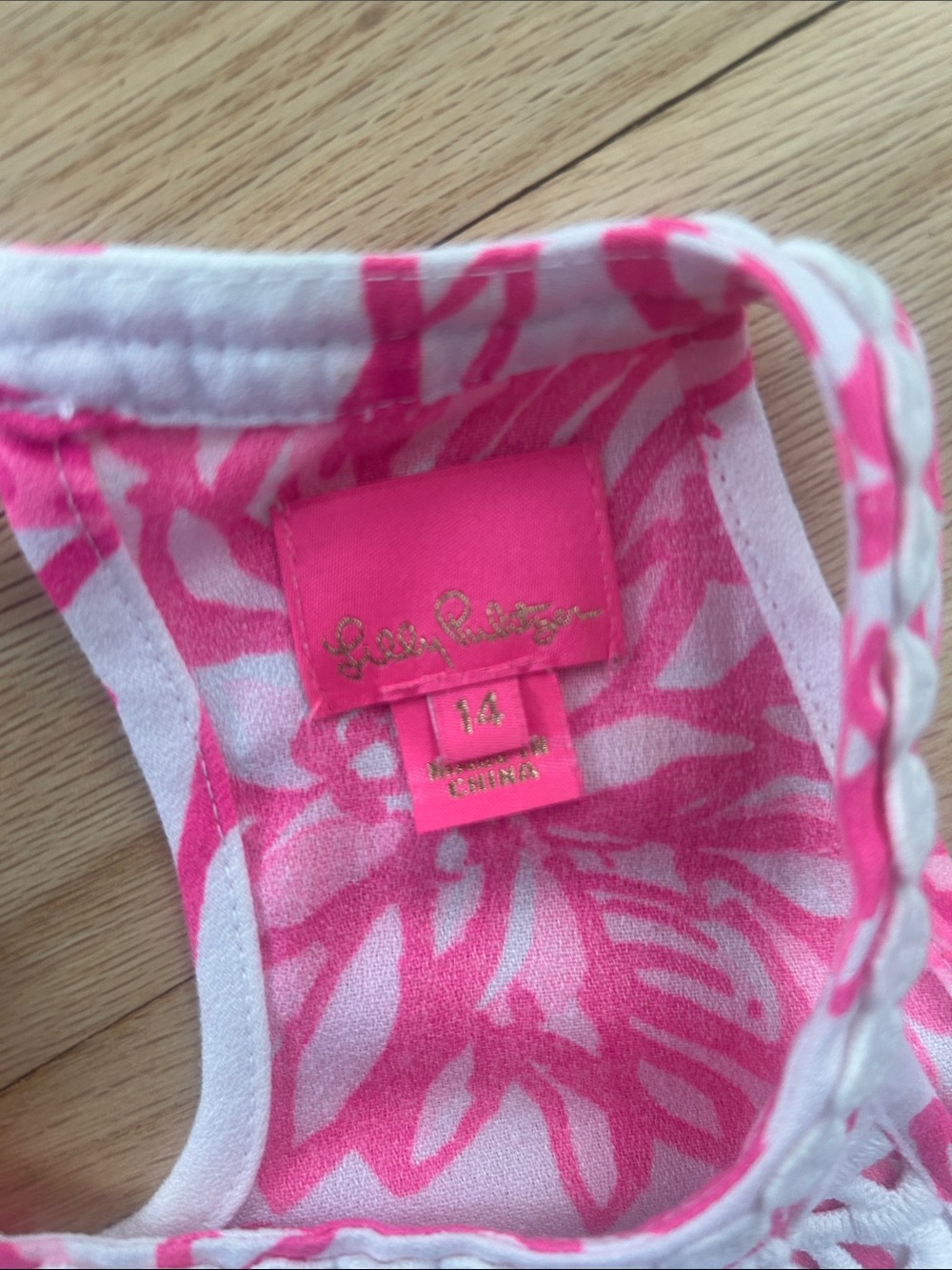 Lilly Pulitzer White and Hot Pink Floral Sundress - Picture 2 of 3